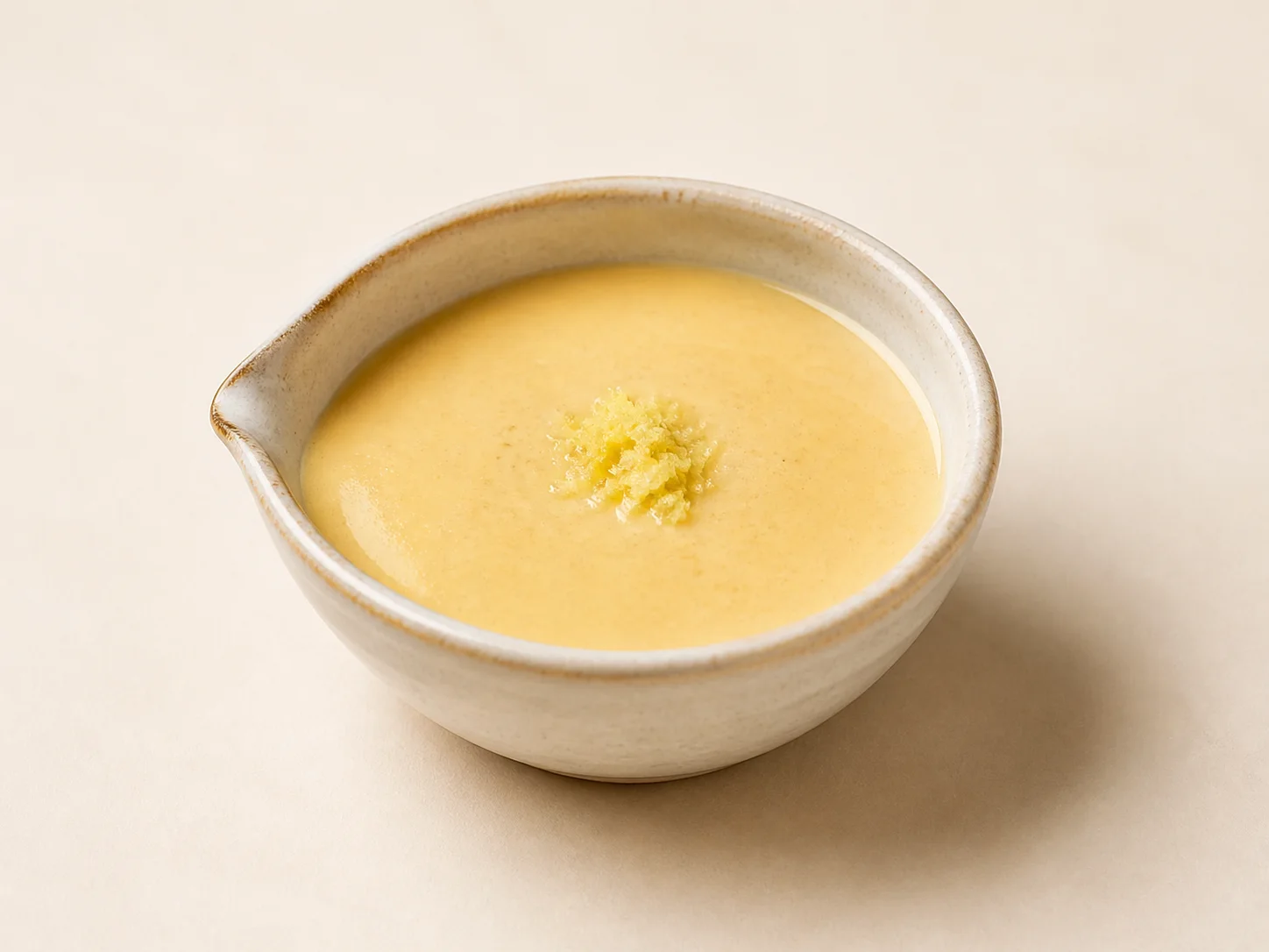 A finished serving of kefir miso ginger dressing